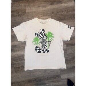 Neff x Disney Mickey Mouse ‘Palms/Checker’ SS White Shirt - Men’s Size L - NWT